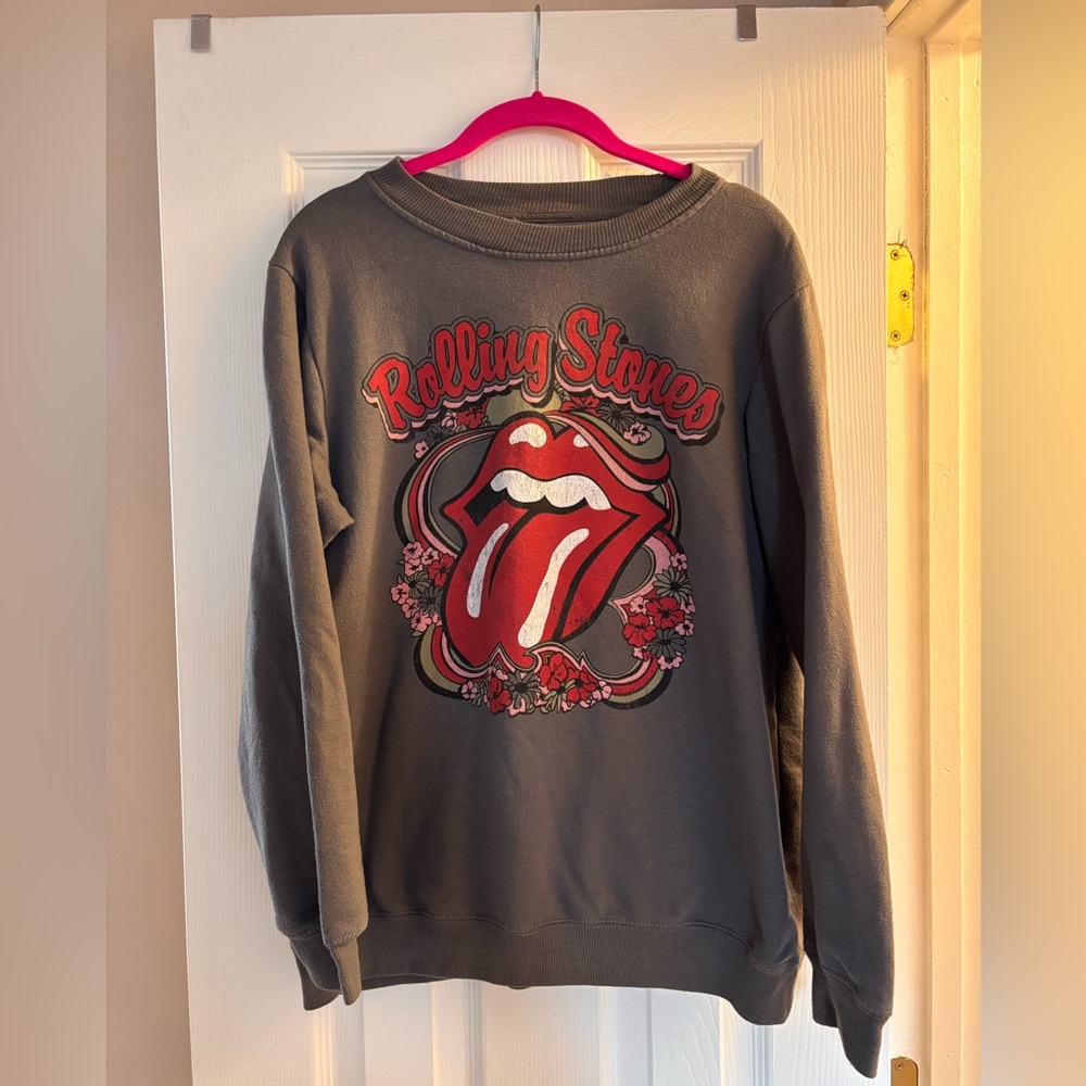 the Rolling Stones Gray Sweatshirt Size Large